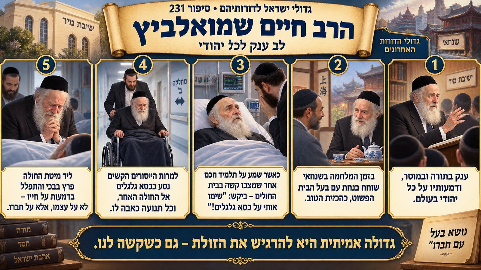 תמונת סיכום — גדולי הדורות האחרונים: הרב חיים שמואלביץ